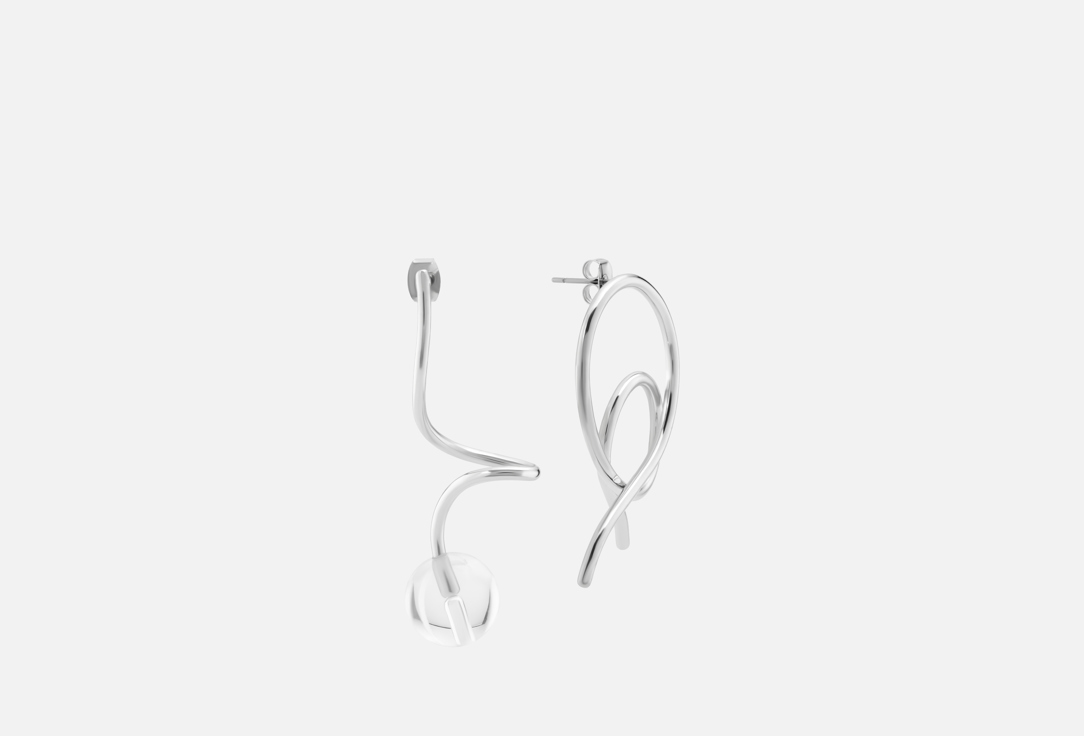 Изображение товара Серьги Sparkle Point Thunder асимметричные крупные с акриловым шаром для женщин