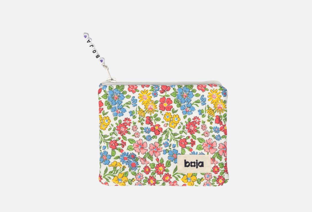 Изображение товара Косметичка boja Flower lover из хлопка с цветочным принтом, 14х12 см