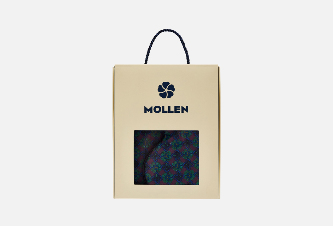 Изображение товара Подарочный шелковый набор для сна Mollen Малахит