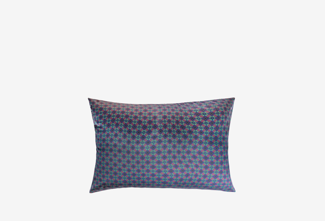 

Наволочка MOLLEN, Синий, Малахит в ежевично-черном, 50х70, мако сатин 1 шт