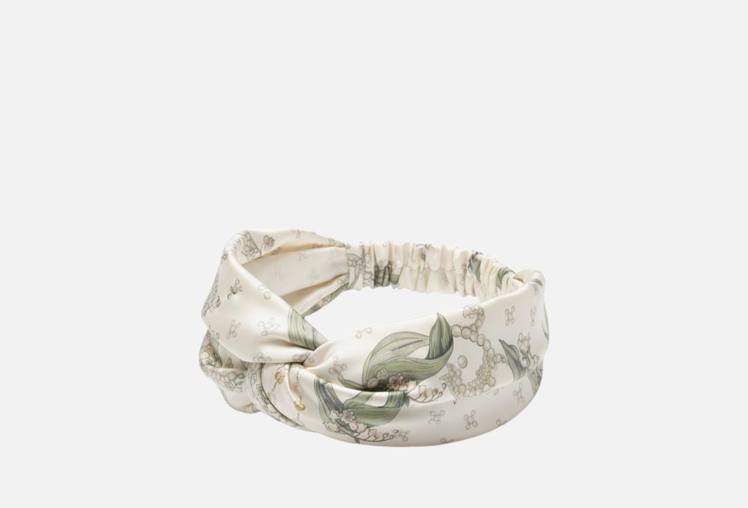 

Повязка для волос MOLLEN, Принт, Ландыши в белом