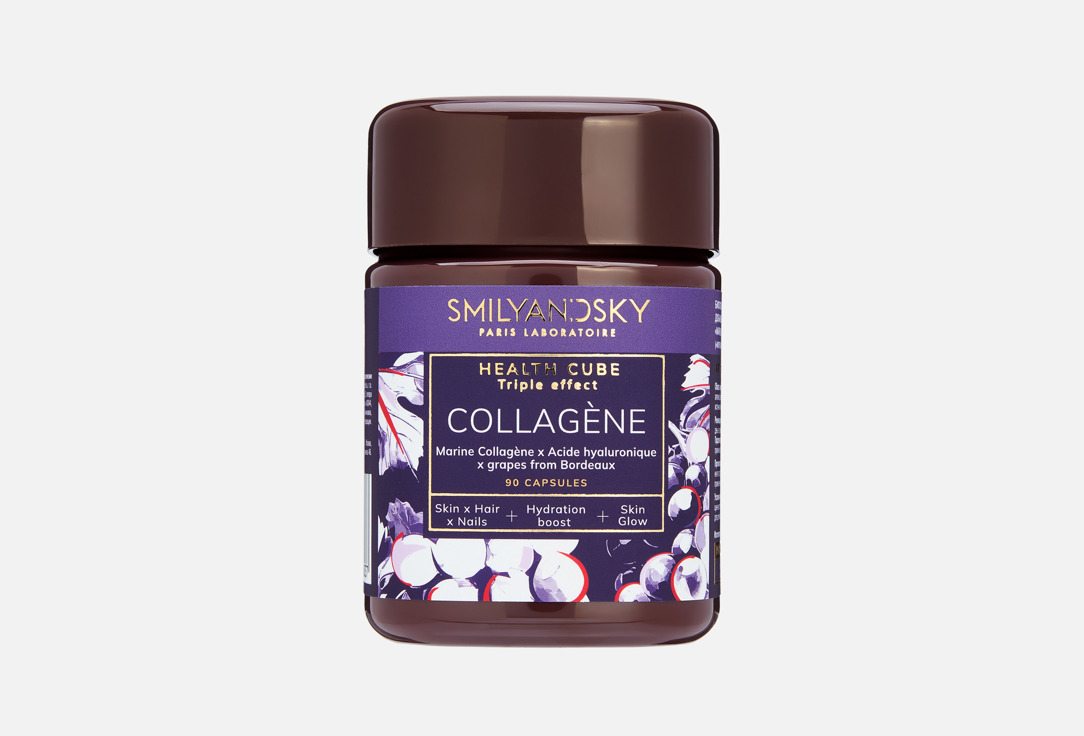 

Коллаген морской для женщин SMILYANDSKY, 1200 мг в капсулах 90 шт