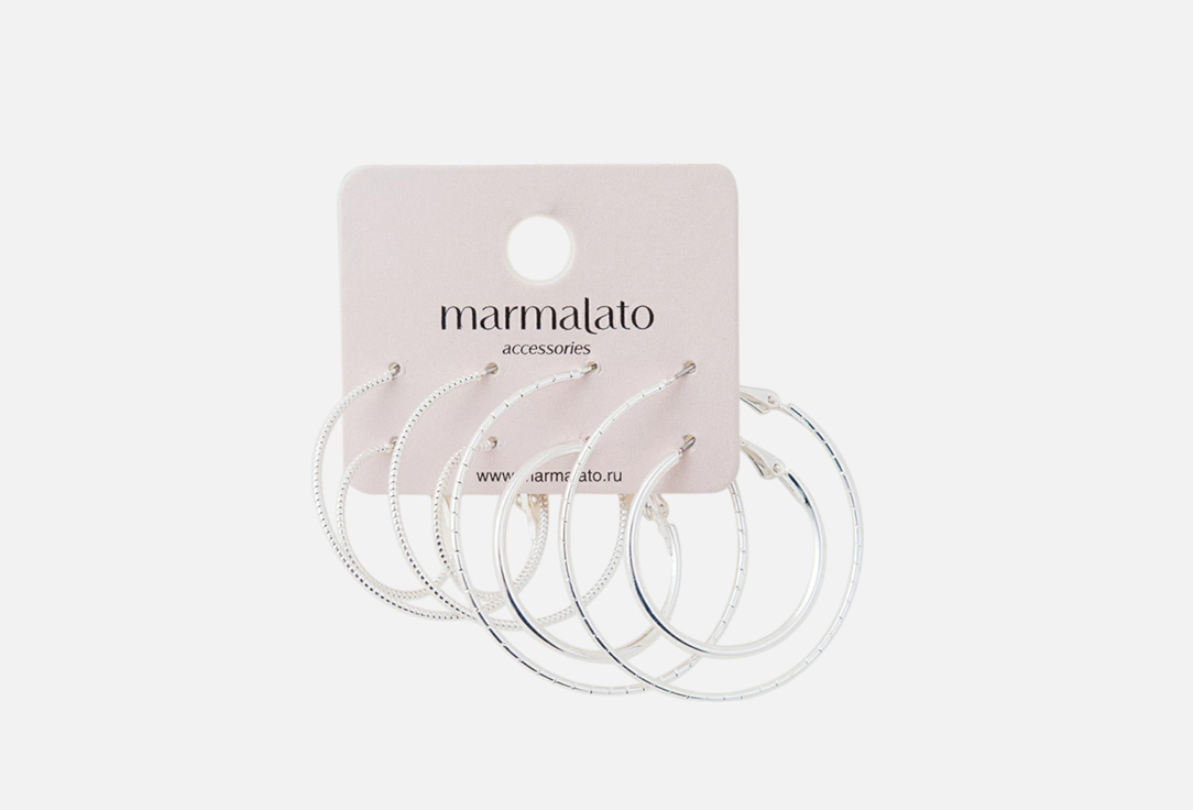 

Набор сережек MARMALATO, Кольца 2 шт