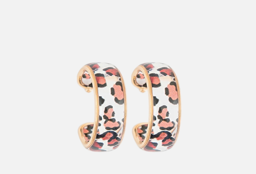 Изображение товара Серьги Marmalato полукольца леопардовые