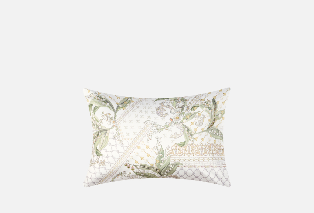 Изображение товара Наволочка Mollen Ландыши, киппено-белый, мако сатин, 50х70
