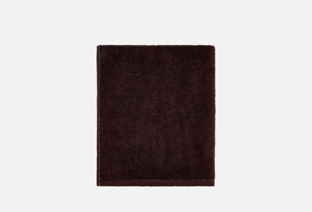 Банное полотенце махровое BIO-TEXTILES Ринг, темный шоколад, 50х90 см 50х90 мл