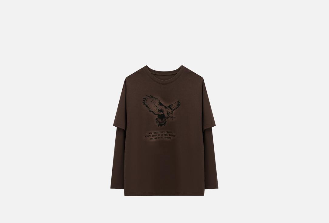 Изображение товара Лонгслив с фальш-рукавом Mark Formelle Шоколадный