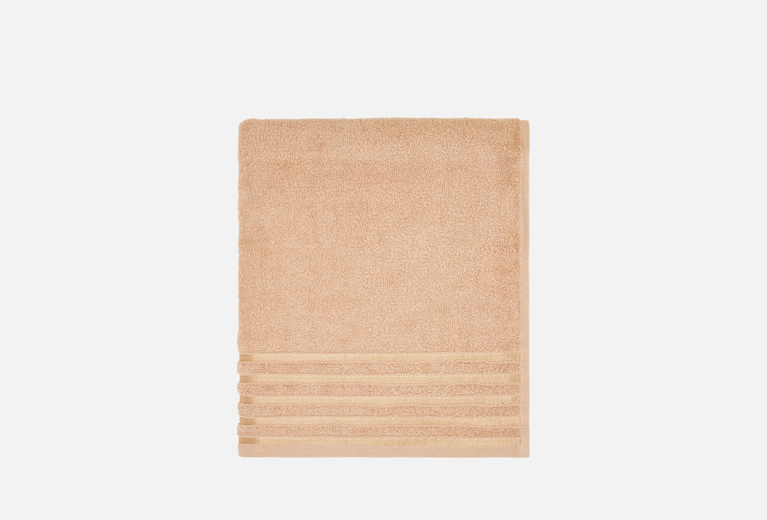 Изображение товара Махровое полотенце BIO-TEXTILES Ринг 50х90 бежевое из 100% хлопка