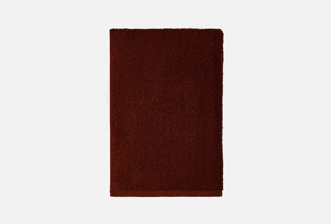 Изображение товара Банное полотенце махровое BIO-TEXTILES Ринг, темный шоколад, 70х140 см