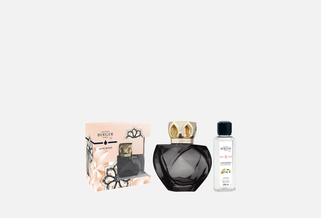 Изображение товара Ароманабор с лампой берже Maison Berger Paris black eternity lamp & lady flower