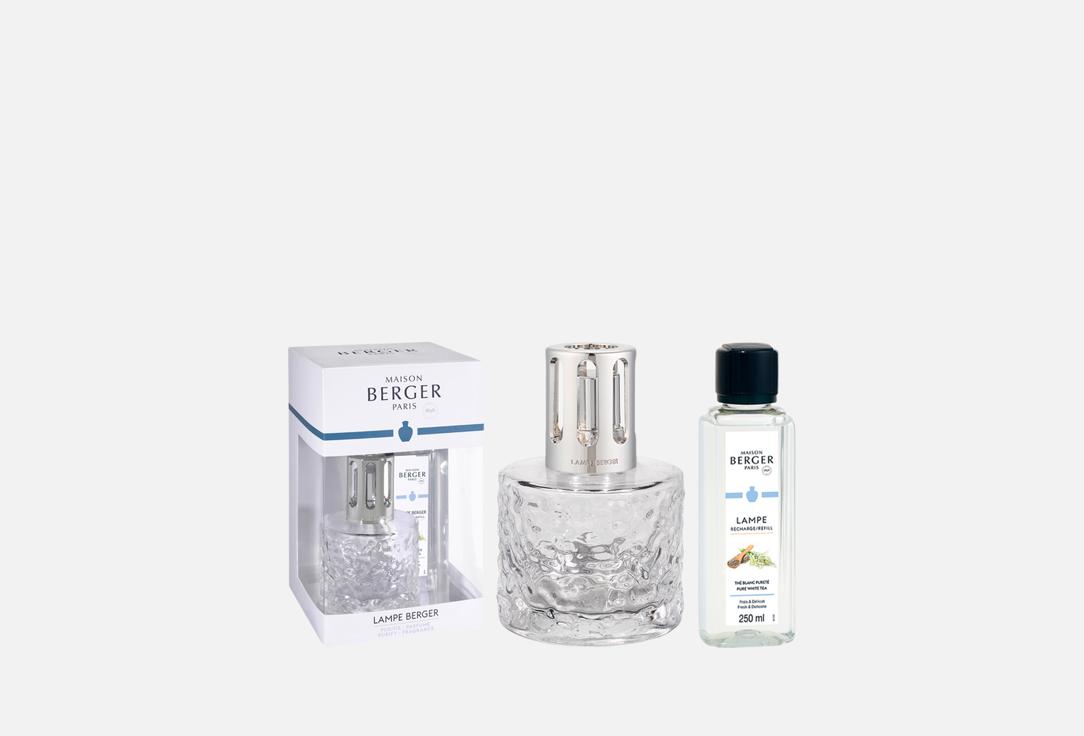 Изображение товара Ароманабор с лампой берже Maison Berger Paris transparent mirage lamp & pure white tea
