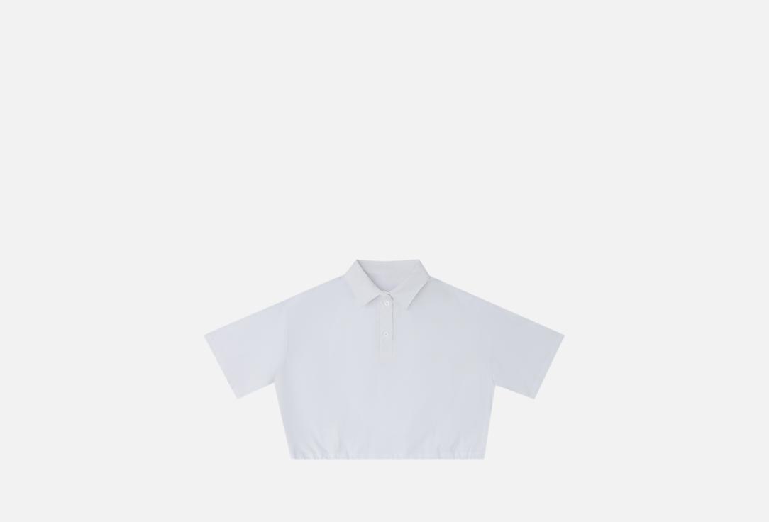 Изображение товара Футболка-поло Mark Formelle белая укороченная для женщин демисезонная