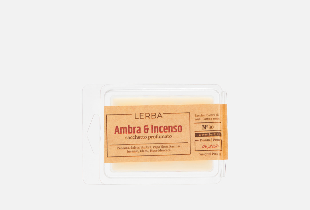 

Ароматический воск LERBA, №30 Amber & Incense 50 г