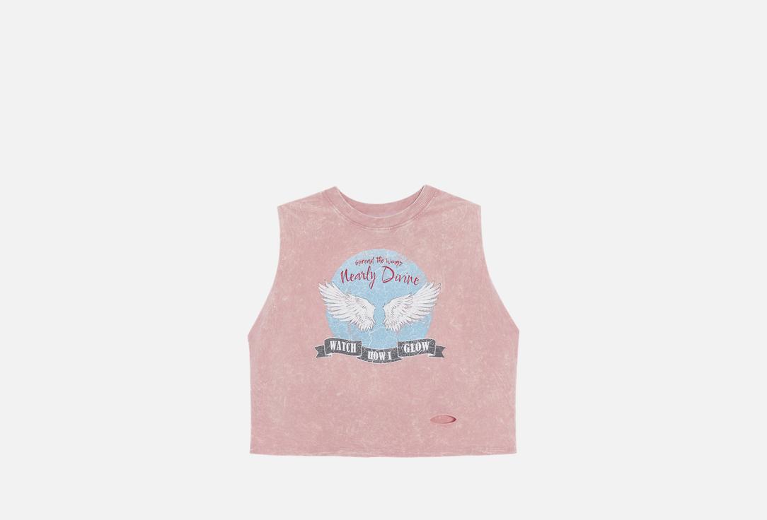 Изображение товара Летний розовый топ от Mark Formelle для женщин, хлопок, оригинальный принт