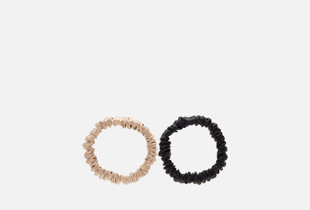 Изображение товара Набор резинок для волос Retouch черный, бежевый