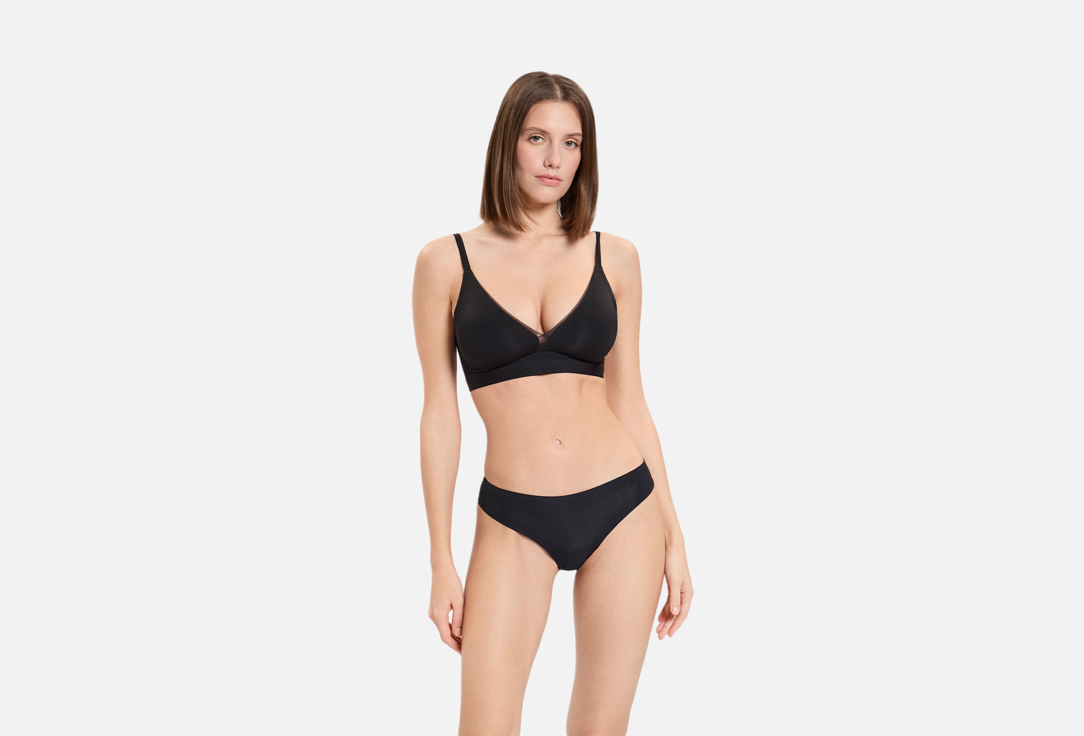 Изображение товара Трусы бразилиана бесшовные Mark Formelle черные для женщин высокое сидение