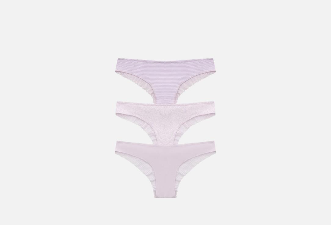 Изображение товара Набор из 3 пар женских трусов бразилиана Mark Formelle фиолетовый