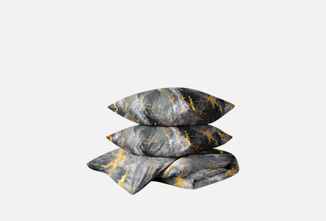 

Комплект постельного белья УНИСОН, Принт, Gray Marble, двуспальный 2-спальный мл