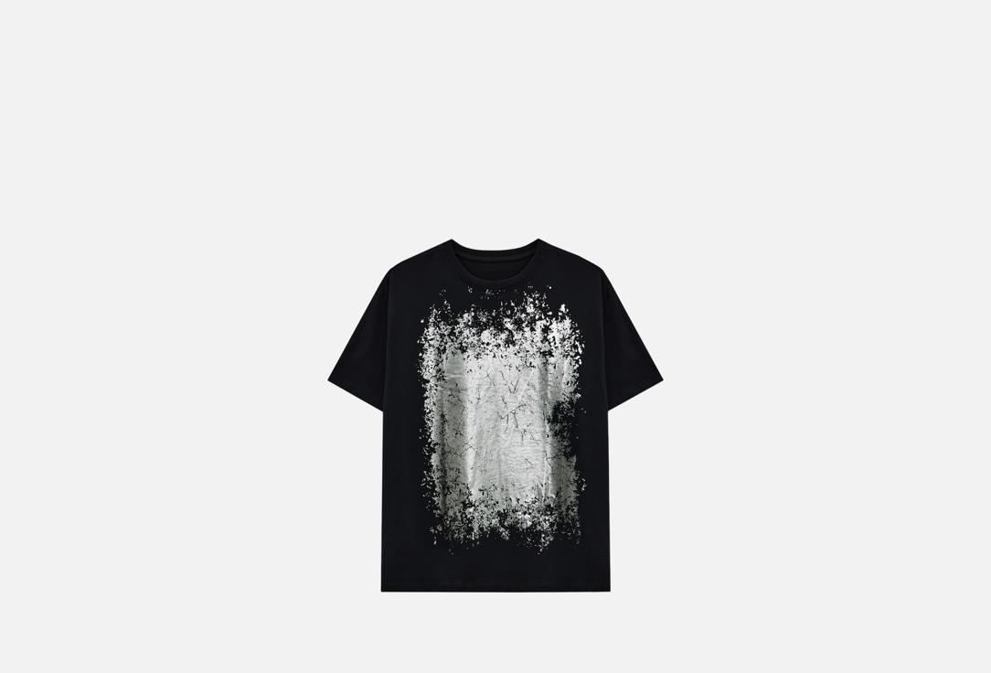 Изображение товара Футболка Mark Formelle черная с фольгированным принтом для женщин