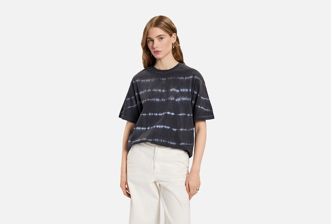 Изображение товара Хлопковая футболка Mark Formelle черная оверсайз для женщин