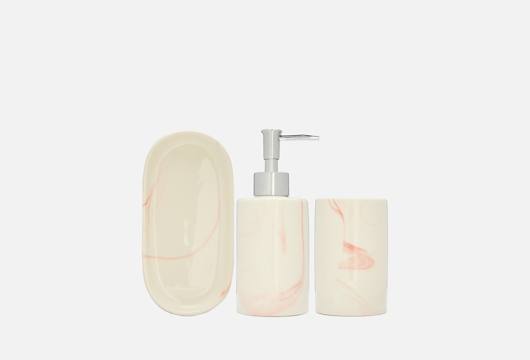 Изображение товара Набор аксессуаров для ванной комнаты и туалета DENEZO Peach