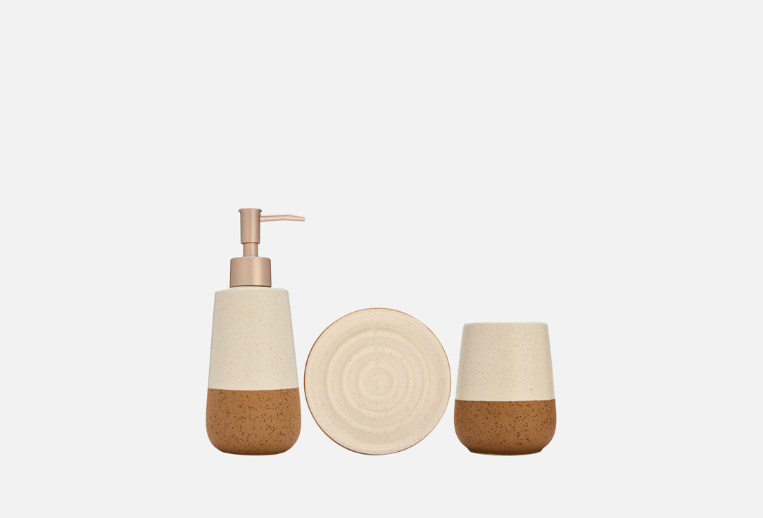 Изображение товара Набор аксессуаров для ванной комнаты Минимал из керамики и пластика