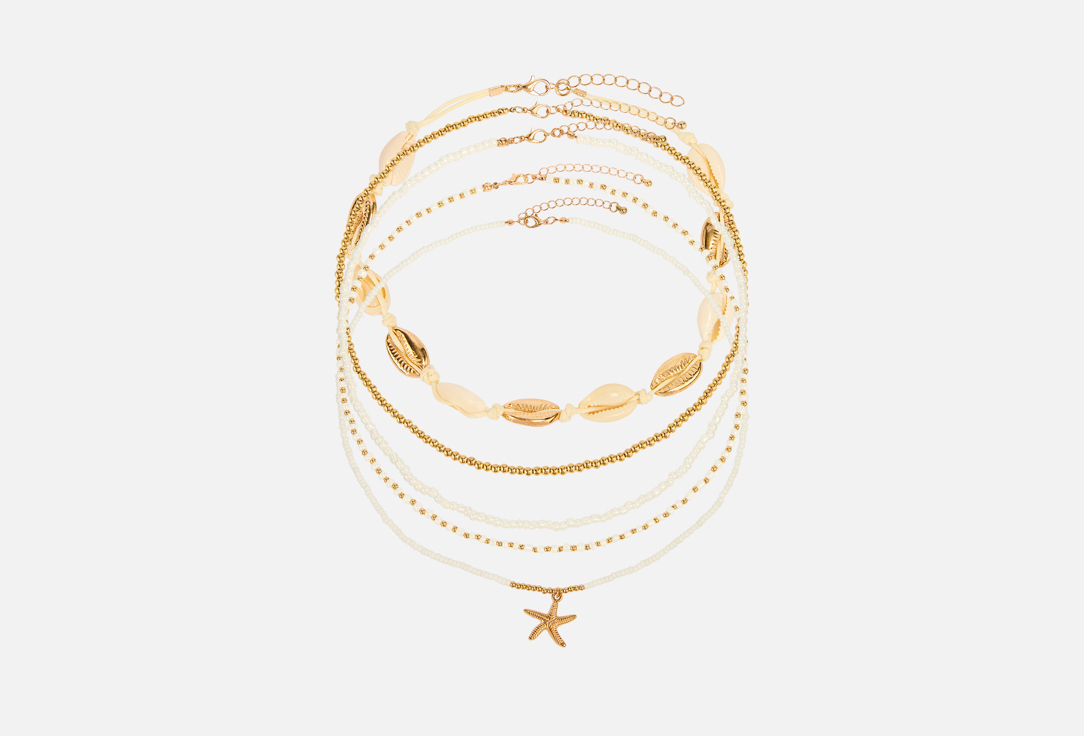 Изображение товара Цепочка Gamora дыхание моря с морскими звездами и ракушками, регулируемая длина