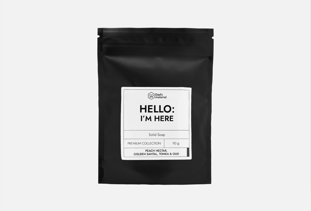 

Твердое мыло DAD'S MATERIAL, Peach Nectar, Golden Santal & Tonka 90 г