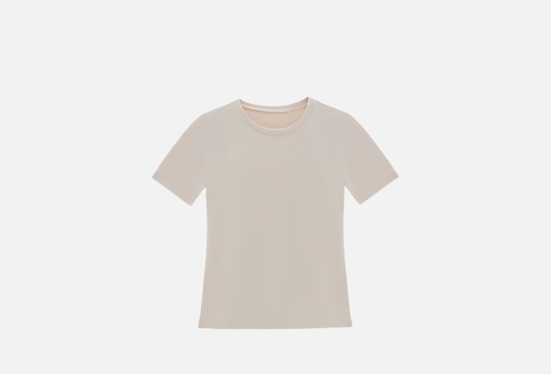 Изображение товара Бежевая женская футболка Mark Formelle из хлопка с эластаном