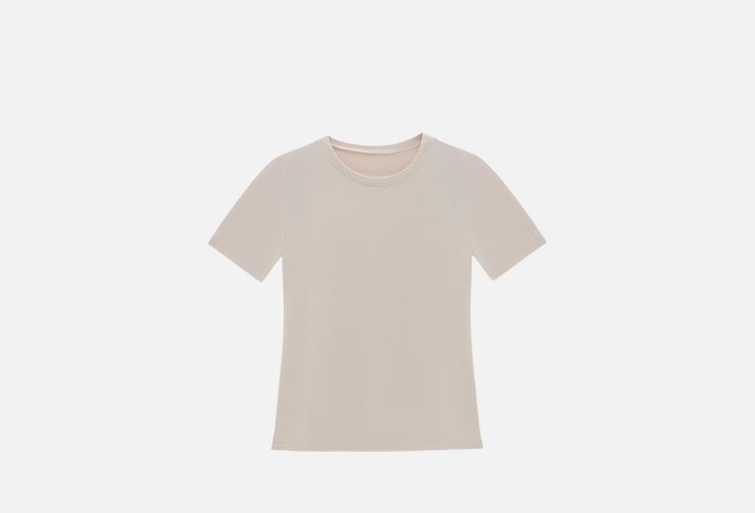 Изображение товара Бежевая приталенная футболка Mark Formelle женская демисезонная