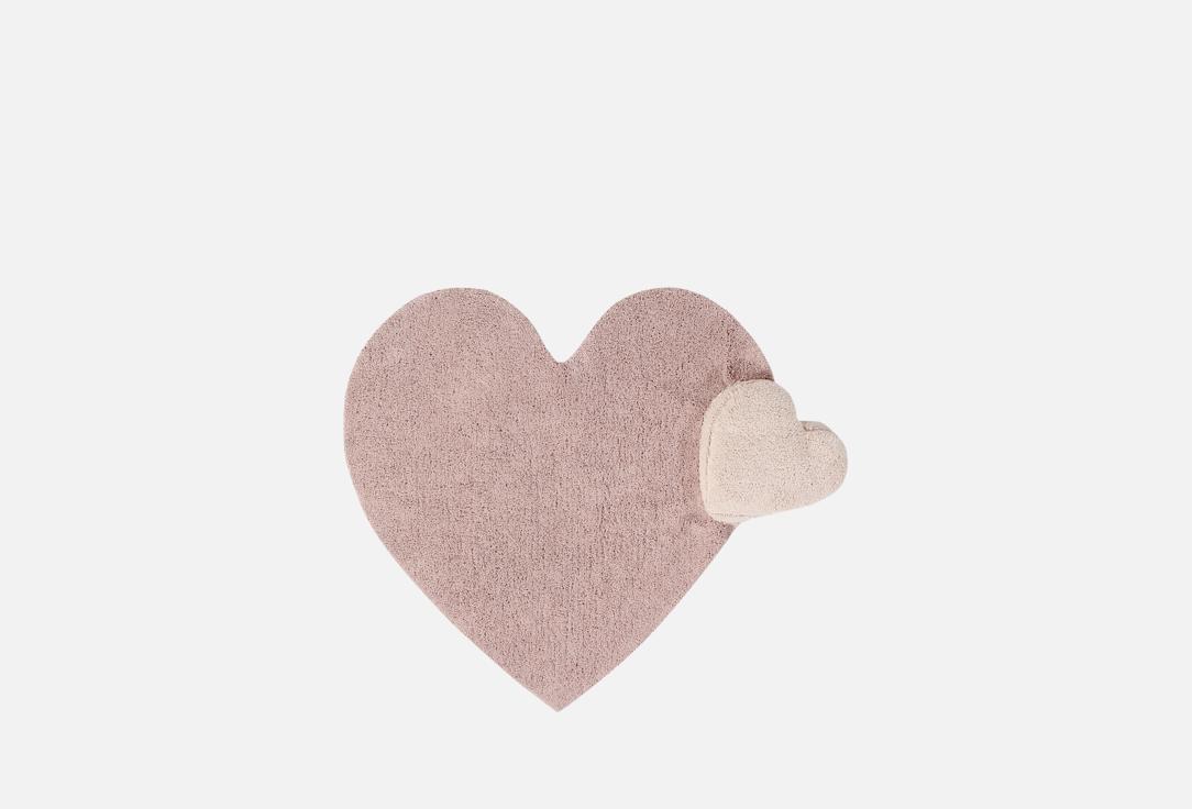 Изображение товара Ковёр Lorena Canals сердце с подушкой, розовое, 160х180