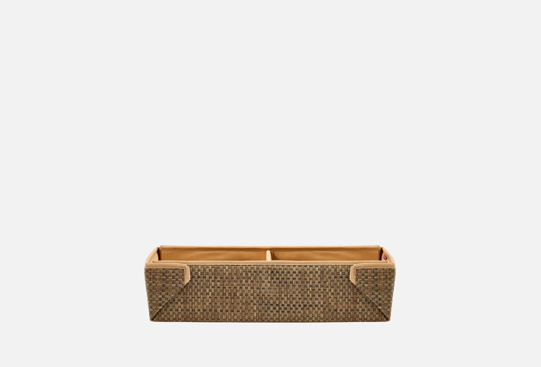 

Ящик с отделениями CASY HOME, Коричневый, Rattan, 22х50х12 см 1 шт
