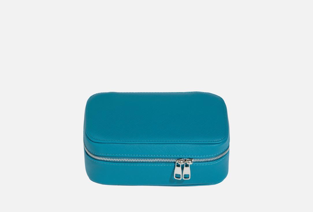 Изображение товара Бирюзовая косметичка Ronda из искусственной кожи для путешествий и повседневной организации