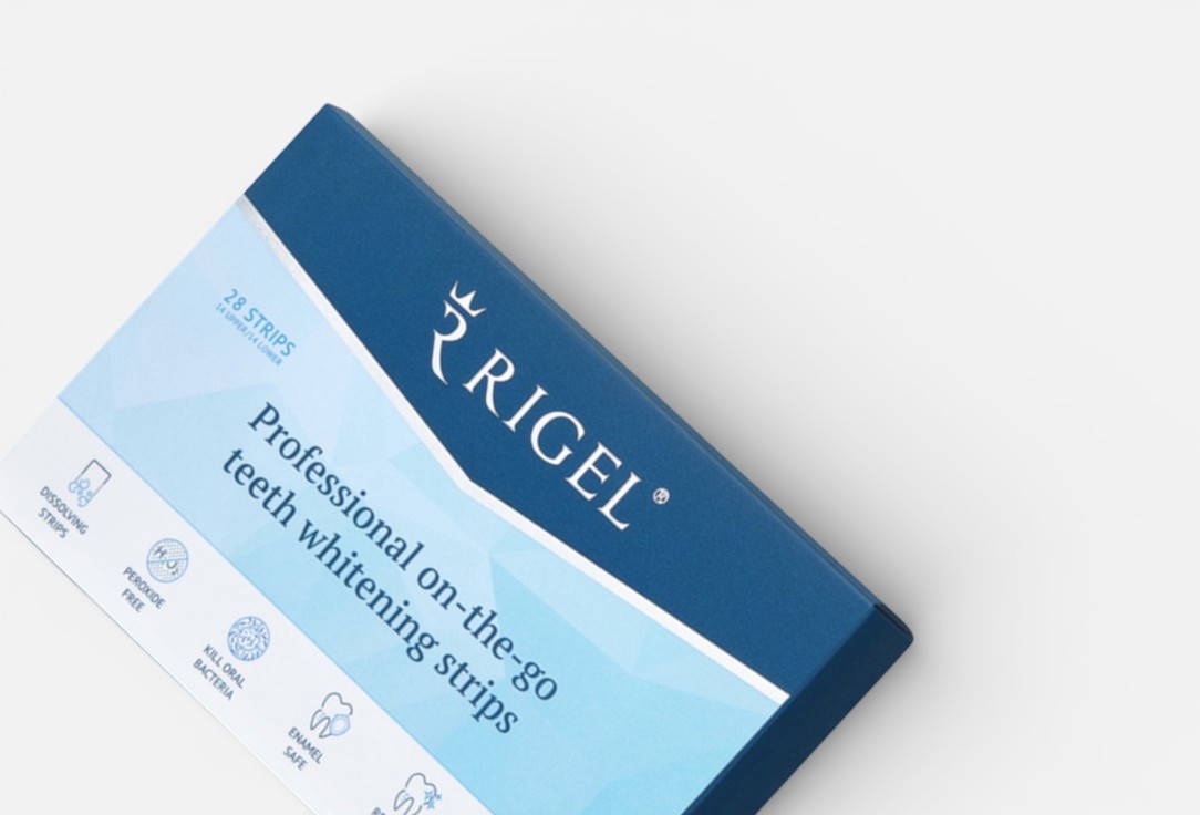 

Отбеливающие полоски для зубов RIGEL, Professional on-the-go 14 шт