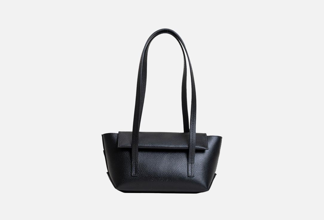 Изображение товара Кожаная сумка на плечо Gnatovska черная