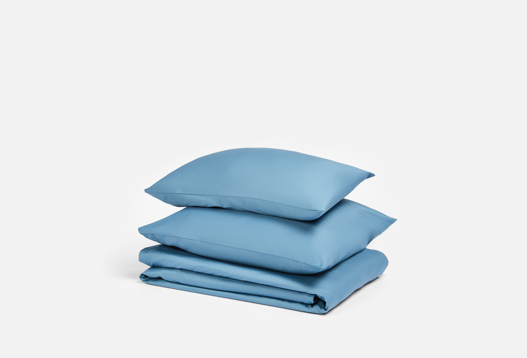 Изображение товара Комплект постельного белья Атмосфера ночная синь Евро сатин люкс