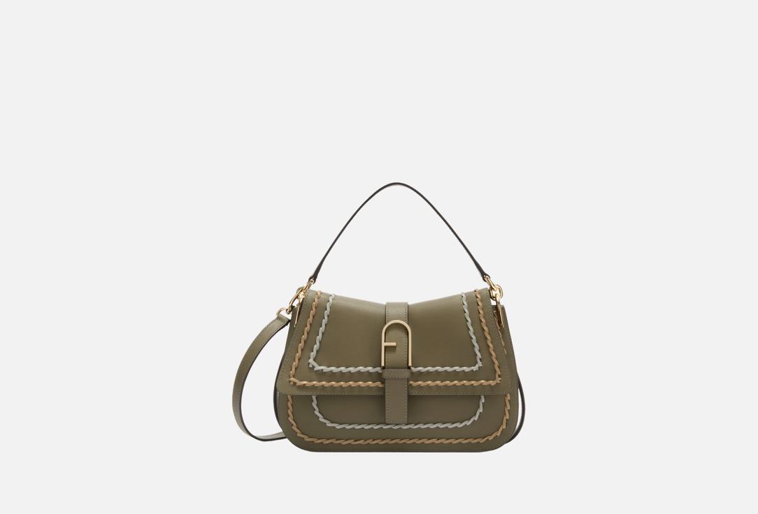 

Сумка тоут кожаная FURLA, Зеленый, FLOW M