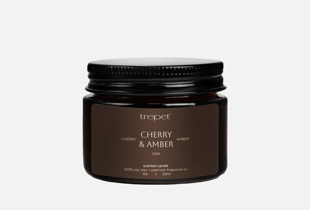 Изображение товара Ароматическая свеча Trepet cherry &amp; amber 50 мл с ароматами вишни и амбры