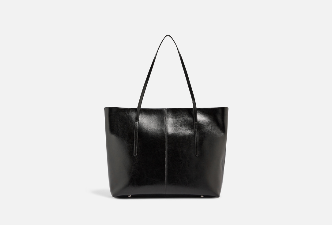 Изображение товара Кожаная сумка-шопер Vittoria Vicci черная