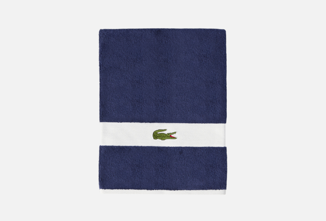 Изображение товара Махровое полотенце для лица Lacoste Casual Marine 55x100 см из органического хлопка