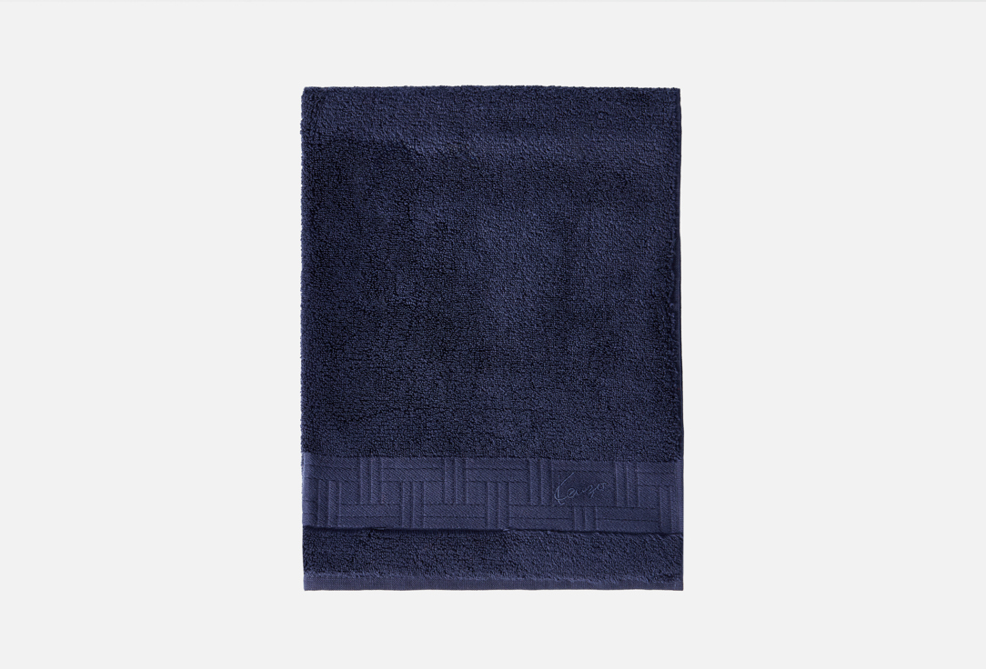 Изображение товара Полотенце для рук Kenzo Paris II, темно-синее, 45x70 см из органического хлопка