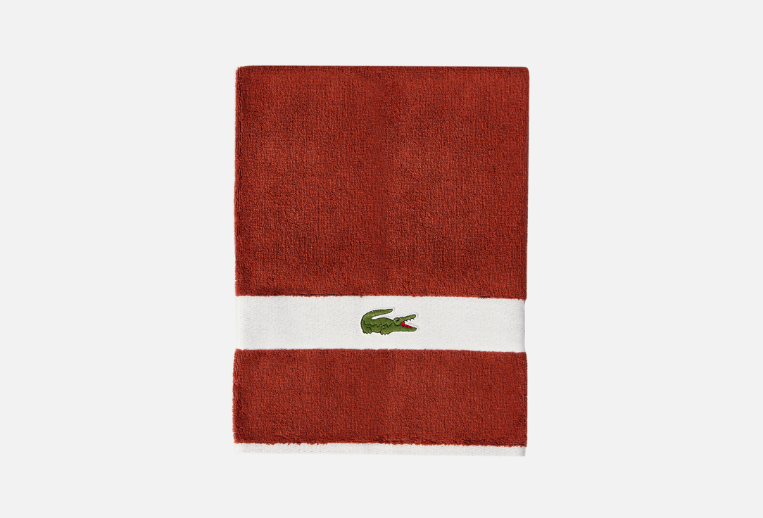 Изображение товара Махровое полотенце Lacoste Casual Terre 50х100 см органический хлопок коричневое