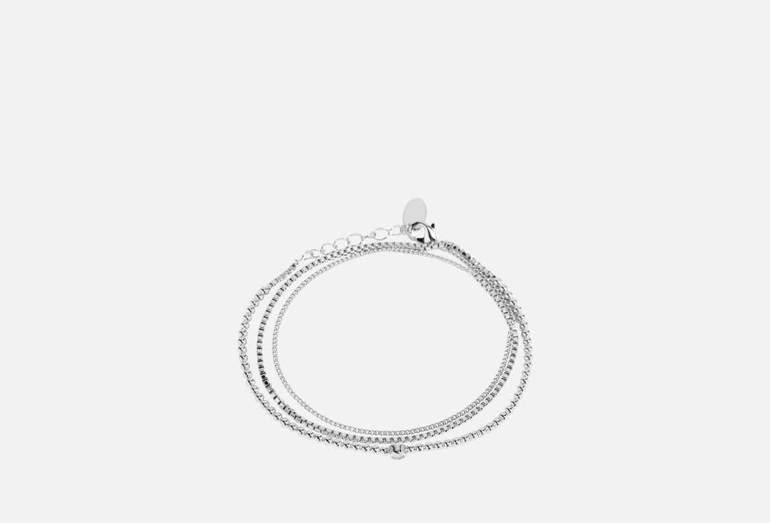 Изображение товара Браслет Attribute Shop из шариков жесткий с цепью