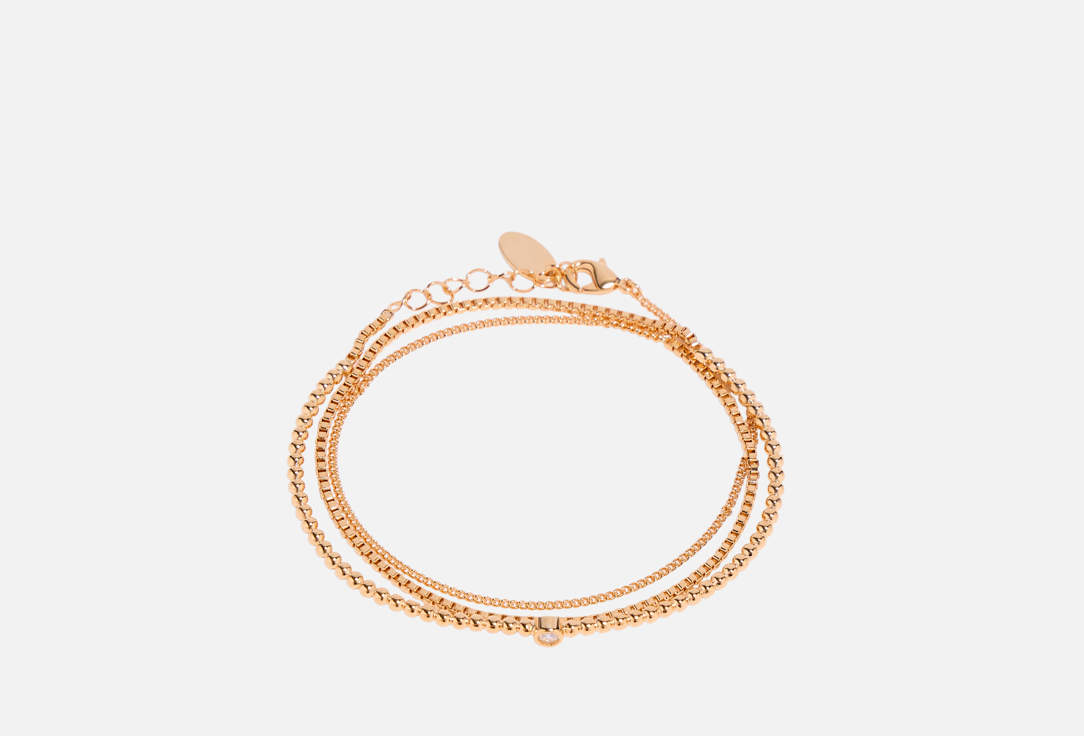 

Браслет ATTRIBUTE SHOP, Из шариков жесткий с цепью 1 шт