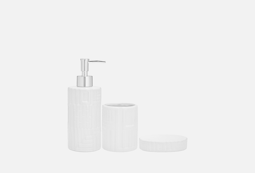 

Набор аксессуаров для ванной комнаты ND PLAY, Белый, Greece 3 шт