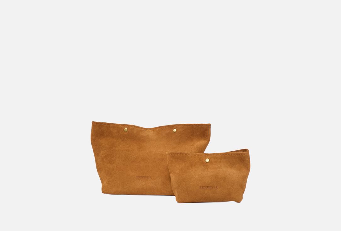 

Набор косметичек REVERSAL, Коричневый, Золотисто-коричневый 2 шт