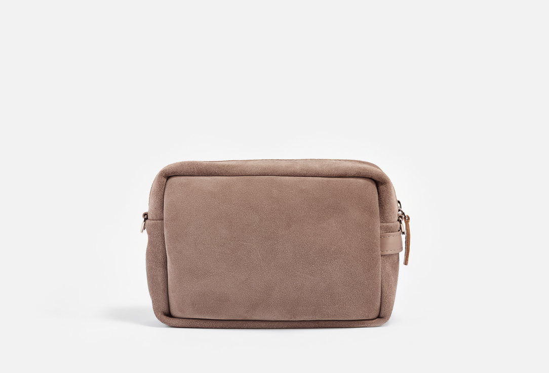 Изображение товара Стильная сумка кросс-боди из натуральной замши для женщин и унисекс капучино