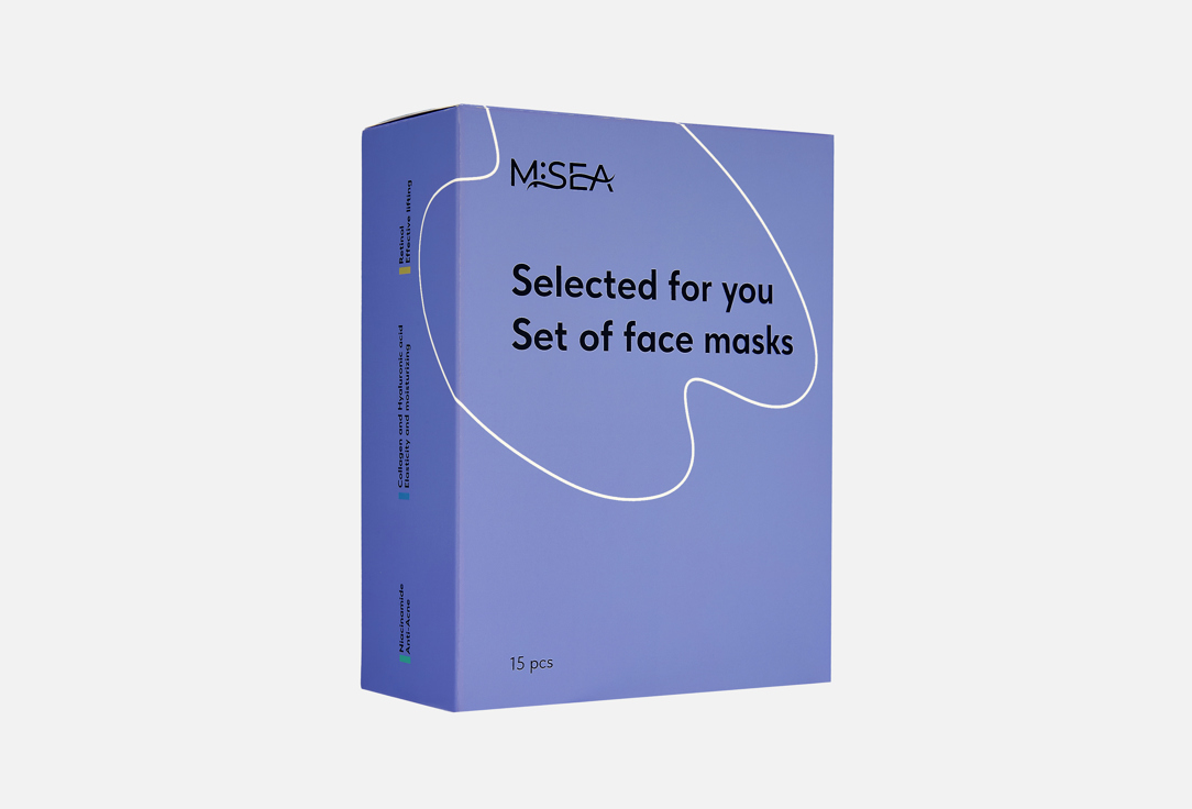 

Набор тканевых масок для лица M:SEA, Selected for you 15 шт