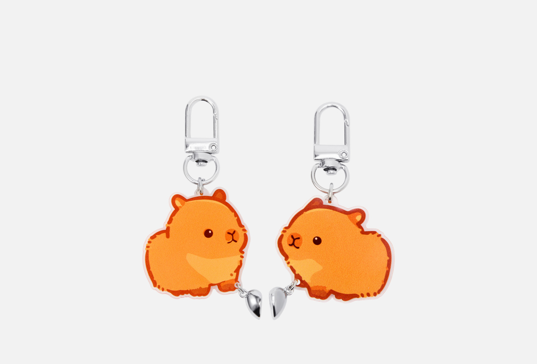 

Парные брелки MUF-MUF, Бежевый, Милые капибары 2 шт