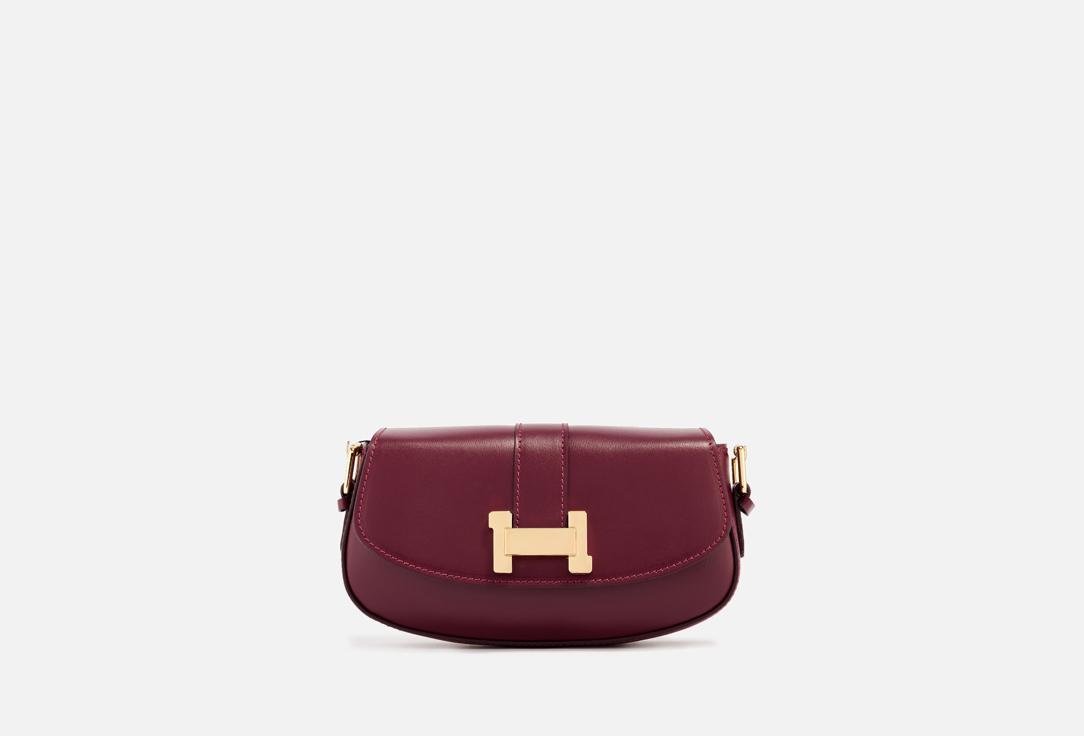 Изображение товара Стильная кожаная сумка кросс-боди MYBRIARI HLOYA в Италии винный цвет